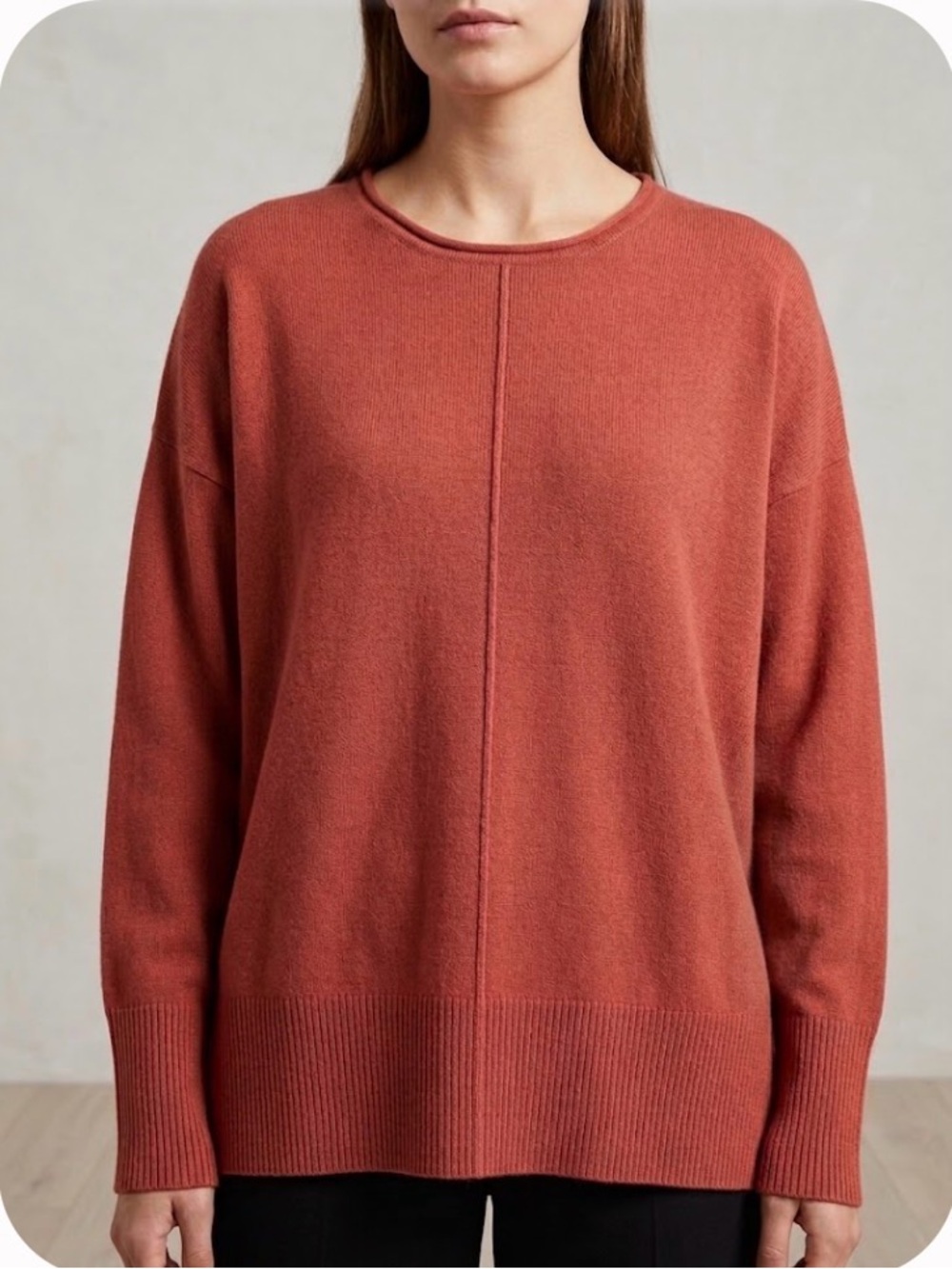 NWT French Connection "Babysoft" Oversized Knit Sweater in Muave (S) 💫